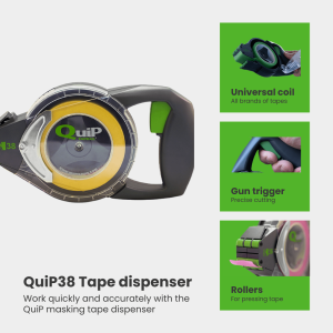 QuiP38 Tape Dispenser Infographics